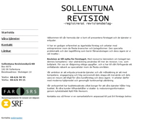 sollentunarevision.com: Revision och redovisning
Revisor och redovisningskonsulters egna hemsida 