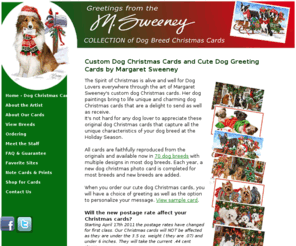 Sweeneyholidaydogart.com: Custom Dog Christmas Cards - Cute Dog