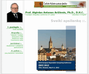 avizienis.info: prof. Algirdas Antanas Avižienis, Ph.D., D.H.C.
prof. Algirdo A. Avižienio svetainė