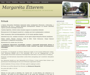 margaretaetterem.com: Margaréta Étterem
Étterem Keszthely belvárosában, házias ételekkel és különlegességekkel