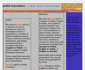 polish translators translation russian english interpreting provided description