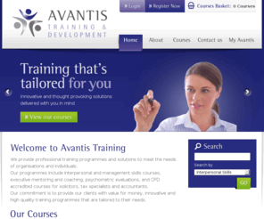 avantistraining.com: Avantis Training and Development - management courses, legal courses and interpersonal skill courses
Avantis Training and Development offer professional interpersonal, business and legal, and management skill courses to all