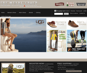 tqg.ca: Quark Shoes - Online Shoe Store in Canada - Clarks, Skechers, Rockport, Ecco
Quark Shoes' online shoe store carries women's shoes and men's shoes from brands such as Clarks, Skechers, Rockport, Ecco and more.