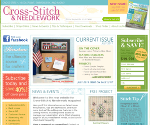 bayviewpublishing.com: Cross-Stitch & Needlework Magazine
Welcome to the new website for Cross-Stitch & Needlework magazine! Here you'll find information on our latest issue, free projects, tips and techniques, and much more.