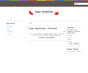 cagriayakkabi.com: Çağrı Ayakkabı - Edremit
Çağrı Ayakkabı - Edremit Bay bayan ayakkabı, terlik, çanta