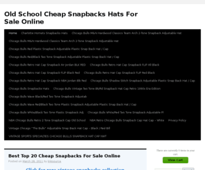 cheapsnapbacks.net: Old School Cheap Snapbacks Hats For Sale Online
