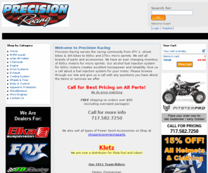 precisionracingparts.com: Welcome to Precision Racing (Powered by CubeCart)
motorcycle and atv performance parts