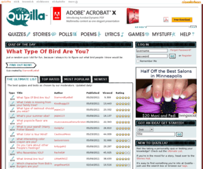 quizilla.com: Create Your own Quizzes, Stories, Polls, Lyrics, Poems, Journals and More at Quizilla
Create original quizzes, stories, fanfic, lyrics, polls and surveys on Quizilla.