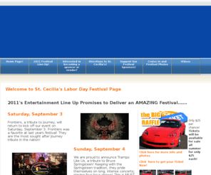 stcfestival.com: Welcome to St. Cecilia's Labor Day Festival Page
St Cecilia Church Festival Site