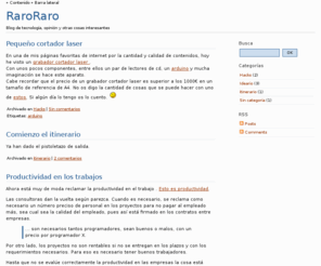 raroraro.es: RaroRaro
Blog de tecnología, opinión y otras cosas interesantes