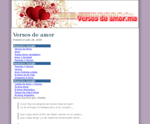 versosdeamor.me: Versos de amor
Versos de amor, versos cortos y poemas
