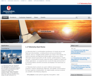 airbornedata.com: L-3 Telemetry-East | Airborne Telemetry, Aircraft Flight Test, Missile, Precision Munitions
L-3 Telemetry-East is a world-leading manufacturer of missile and aircraft flight test instrumentation, including airborne and ground telemetry products.