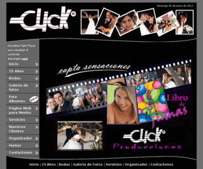 clicksitio.com: Click Eventos Fotografia Video Digital
Fotografia Video Digital para tu Casamiento, 15 Años, Matrimonios, Eventos en cordoba, Video DVD Album, Pantalla Gigante