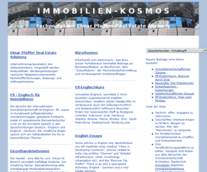 stalys.de: Immobilien-Kosmos: Analysen und Berichte rund um die Immobilie
Fachartikel rund um die Immobilie: Einzelhandel, Hotellerie, Wörterbücher, Research, Immobilienrating, Wertermittlung, Projektentwicklung, Stadtentwicklung, Zentrenplanung