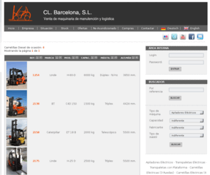 carretillasdiesel.es: venta carretillas elevadoras usadas carretillas elevadoras ocasión Barcelona
CL Barcelona venta de carretillas elevadoras ocasión y usadas desde Barcelona