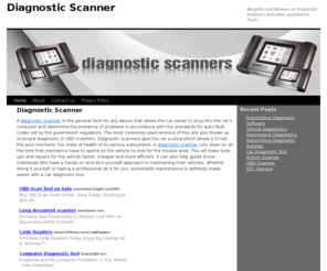 diagnosticscanner.org: ø Diagnostic Scanner-Bargains and Reviews ø
Bargains, reviews and information on diagnostic scanners and car diagnostic tools.