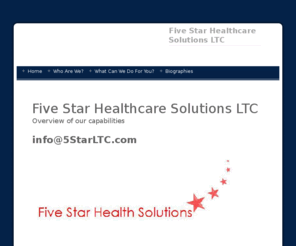 fivestarhealthcaresolutionsltc.com: Home Page
Home Page