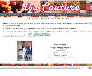 isa-couture.com: Isa Couture
couture retouche retouches confection sur-mesure broderie broderies