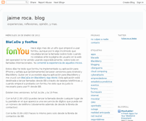 jaimeroca.com: Blogger: Blog not found
Blogger is a free blog publishing tool from Google for easily sharing your thoughts with the world. Blogger makes it simple to post text, photos and video onto your personal or team blog.