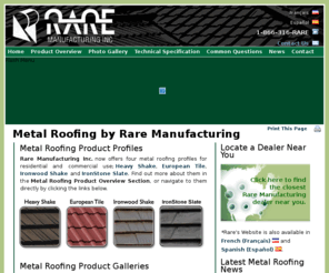 raremanufacturing.com: Metal Roofing by Rare Manufacturing - Steel Roof Manufacturer for Canada and USA
Metal Roofing by Rare Manufacturing: Commercial and Residential Metal Roofing Products