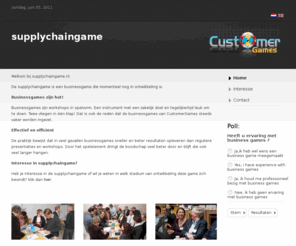 supplychaingame.nl: Interesse in de supplychaingame?
De supplychaingame,een instrument met een zakelijk doel en tegelijkertijd leuk om te doen