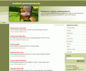 teakholz-gartenmoebel.de: Teakholz-gartenmoebel.de - 	Gartenmöbel Resources and Information.This website is for sale!
