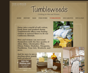 tumbleweedsclothing.com: Tumbleweeds of Santa Ynez
The Corner in Santa Ynez, California: Shopping and Dining at Edison and Sagunto