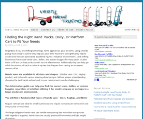 vestilhandtrucks.com: Vestil Hand Trucks | Reviews on Quality Vestil Hand Carts
A one stop shop for all vestil hand carts and other material handling equipments.