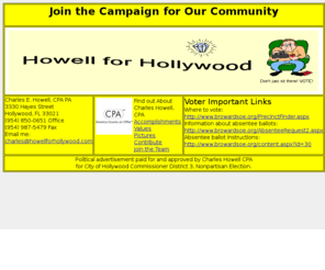 courtcc.com: Charles Howell, CPA for City of Hollywood Commissioner District 3
