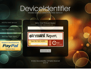 deviceidentifier.com: Mobile Device Detection Web Service | DeviceIdentifier
Mobile device detection and mobile device capability web service