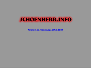 schoenherr.info: SCHOENHERR.INFO
Webauftritt von Thomas Schönherr