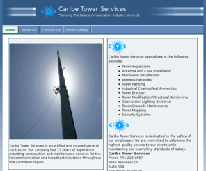 caribetowers.com: Home
Caribe Tower Services caters to all aspects of a cellular towers needs. 