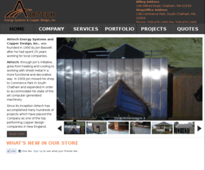 copperdistributors.com: Airtech Copper Distributor
Airtech fabricates, distributes, and installs copper roofs, gutters, vents, and flashing. Airtech also provides services such as warehouse storage and aerial services.