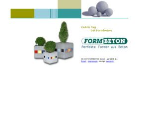 formbeton.de: Formbeton, Beton - Gartengestaltung und Stadtmöblierung, Betonwaren, Pflanzgefäße, Brunnen
Formbeton - Gartengestaltung und Stadtmöblierung, Betonwaren