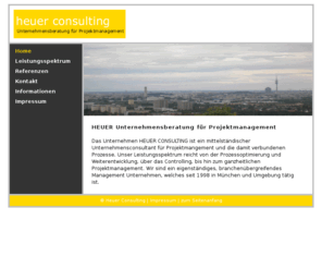 heuer-consulting.com: Heuer Projektmanagement
Dies ist die Homepage von Heuer-Consulting