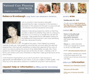 rebeccabrumbaugh.com: Rebecca Brumbaugh, CA. Long Term Care Insurance Services
