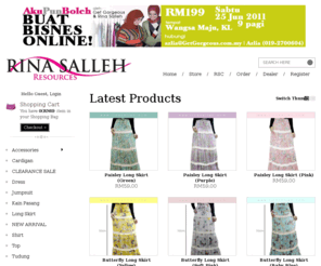 rinasalleh.com: Rina Salleh
Kedai Online , Malaysia , Tudung , Shawl , Baju Kurung , selendang , scarf , brooch , blouse , Murah , Mega sale , Mudah , cepat , CIMB , Maybank , Bank Islam , Produk