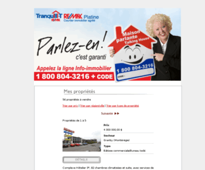 acheteruncondo.com: Les maisons parlantes de Johanne Lamoureux >>
Les maisons parlante de Johanne Lamoureux > >  Profitez d'un concept de mise en marché unique, efficace & innovateur ! Parlez-en c'est garanti ! Parlez-en, c'est gratuit ! www.johannelamoureux.com