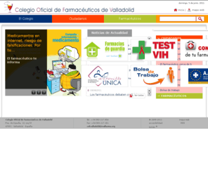 cofvalladolid.net: Colegio Oficial de Farmacéuticos de Valladolid
Colegio Oficial de Farmacéuticos de Valladolid