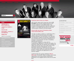 gitsecurity-mag.com: GIT VERLAG. A Wiley Company: PRINT
Fachmedien, Corporate Publishing, Direct Marketing für: Biotechnologie, Labortechnik, Chemie, Pharma, Food, Gesundheit, Automatisierung, Sicherheit.