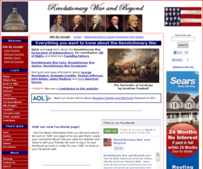 revolutionarywarandbeyond.com: Revolutionary War, Declaration of Independence, US Constitution, Bill of Rights
Learn about the Revolutionary War, Declaration of Independence, US Constitution, Bill of Rights and Founding Fathers. Everything you want to know about the American Revolution.