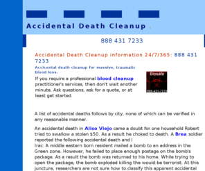 accidental-death-cleanup.info: Accidental Death Cleanup
Accidental Death Cleanup