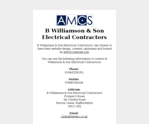 bwelectrical.com: B Williamson & Son Electrical Contractors
B Williamson & Son Electrical Contractors