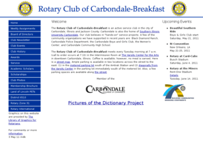 carbondalebreakfastrotary.org: Rotary Club of Carbondale-Breakfast
A southern Illinois Rotary Club committed to Service above Self.