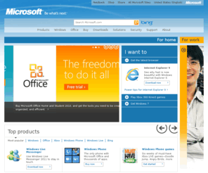 microsoft-p-int.net: Microsoft.com Home Page
Get product information, support, and news from Microsoft.