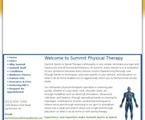 summit-pt.com: Summit Sports & Spinal Physcial Therapy
Sports and Spinal Physical Therapy