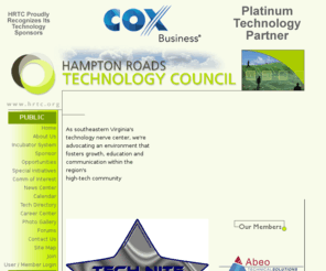 tekhr.info: Hampton Roads Technology Council - Technology Center for Southeastern Virginia
The Hampton Roads Technology Council (HRTC) is the technology center for the sourtheastern region of Virginia in Hampton Roads.