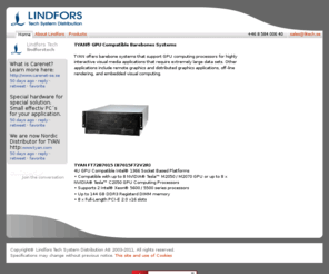 tysys.se: Lindfors Tech System Distribution
Lindfors Tech building server solutions