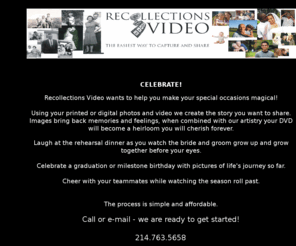 recollectionsvideo.com: Recollections Video
Home page