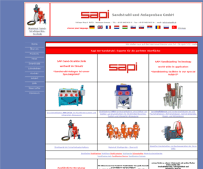 sapi-gmbh.net: Sapi die Profi Sandstrahltechnik  Sandstrahlanlagen Sandstrahlanlage 
Strahlhalle Strahlhallen Sandstrahlkabine Strahlkabinen Strahlkabine 
Sandstrahlgeräte Sandstrahlgerät Strahlgerät Strahlcontainer
Sapi die Profi Strahltechnik Strahltechnik für Sandstrahltechnik Sandstrahlkabine Strahlkabinen Sandstrahlgeräte Sandstrahlgerät Strahlgeräte Sandstrahlanlagen Sandstrahlpistole Sandstrahl Freistrahlanlagen Strahlmittel Strahlhaus Sandstrahlen, Strahltechnik, Sandstrahlmittel, Strahlanlagen, Lohn, Strahlhalle, Strahlkabine, Strahlgerät